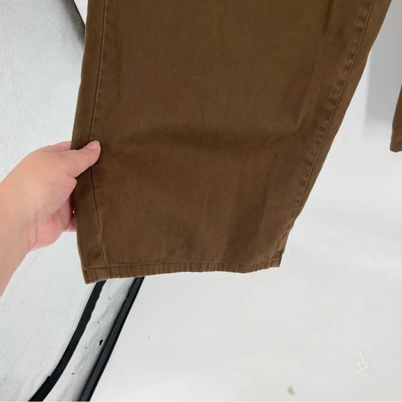 Good American Good Relaxed Skate Pants High Rise Wide Leg Brown Trouser 8/29 - Picture 6 of 14